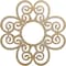 Ekena Millwork Cohen Wood Fretwork Pierced Ceiling Medallion, Hickory, 20"OD x 6 7/8"ID x 3/8"T CMWP20X20X0375COHI - alternate 1
